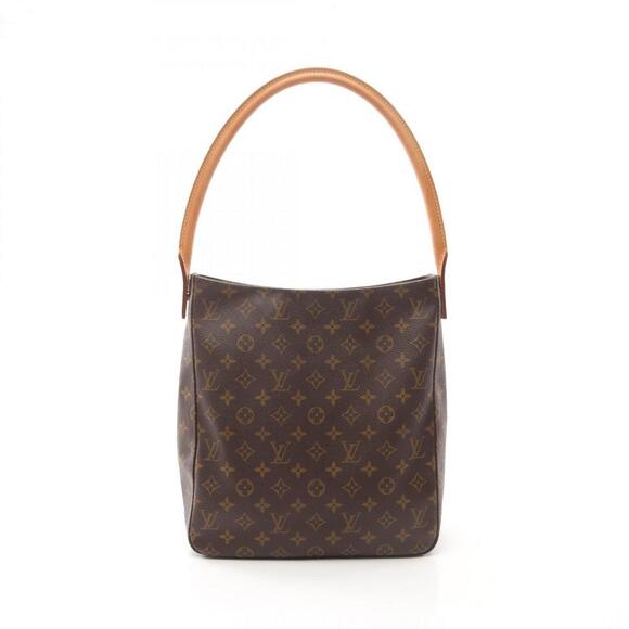 LOUIS VUITTON Authentic Brown Monogram Leather Looping GM Shoulder Bag - Picture 2 of 10